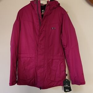 REI Fuchsia Girls Outdoor Snow Jacket